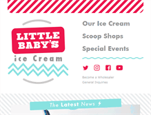 Tablet Screenshot of littlebabysicecream.com